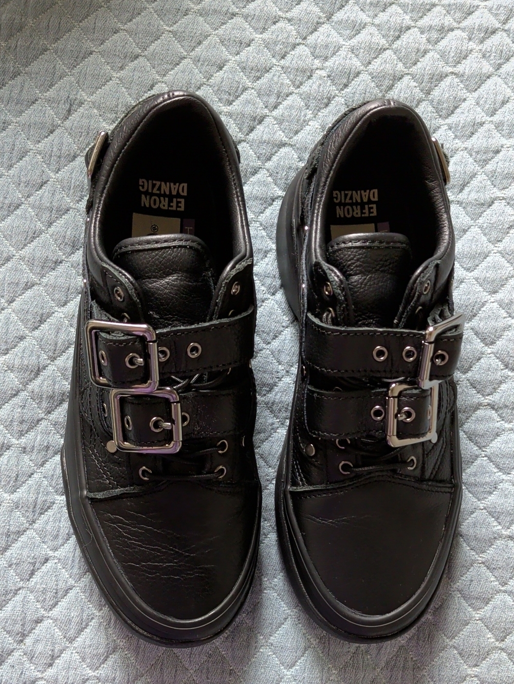 Vans Efron Danzig Buckle Hardware Skate Sneakers NWOT